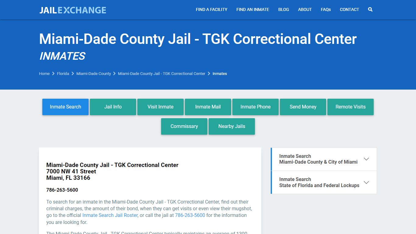 Miami-Dade County Inmate Search | Arrests & Mugshots | FL - JAIL EXCHANGE